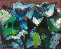Henrique Boese, Formas, 1975, óleo sobre tela