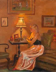 Sem Título by Gaetano De Gennaro, óleo sobre cartão francês, offered Oct 2021