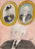 Gilberto Freire, Três Figuras, óleo sobre tela