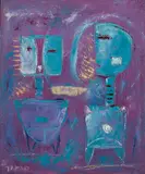 Tadao Nakabayashi, Figuras, 1988, óleo sobre tela