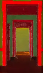 Interior by Ivan Marquetti, 1976, óleo sobre tela, offered Oct 2021