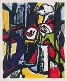 Aldo Bonadei, Sem Título, 1971, xilogravura