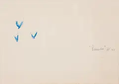 Revoada by Alex Flemming, 1975, aquarela sobre papel, offered Oct 2021