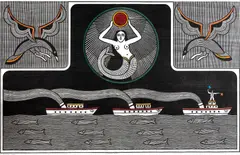 O Rapto do Sol by Gilvan Samico, 1984, xilogravura, offered Oct 2021