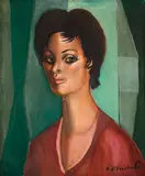 Figura Feminina by Di Cavalcanti, óleo sobre tela, offered Oct 2021