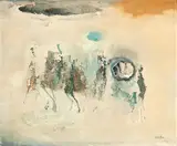 Vento de Norte by Manabu Mabe, 1966, óleo sobre tela, offered Oct 2021