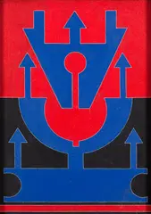 Rubem Valentim, Emblema, 1979, acrílica sobre tela