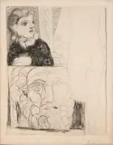 Pablo Picasso, Figura Feminina e Rosto de Homem, gravura em metal