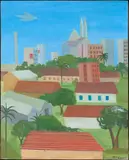 Francisco Rebolo, Paisagem, 1979, óleo sobre tela