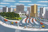 Praça da Bandeira by Agostinho Batista de Freitas, 1989, óleo sobre tela, offered Oct 2021