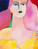 Mulher by Aldemir Martins, 1984, acrílica sobre tela, offered Oct 2021