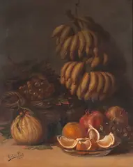 Frutas sobre a Mesa by Estêvão Silva, 1889, óleo sobre tela, offered Oct 2021