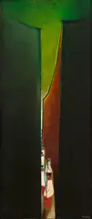 Beco by Fernando Coelho, 1976, óleo sobre tela, offered Jul 2021