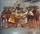 Satyro Marques, Bumba Meu Boi - Série Regional, 1984, óleo sobre tela