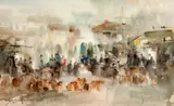 Gilana, Paisagem, 1985, aquarela sobre papel