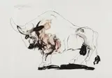 Guilherme de Faria, Touro, 1975, litogravura