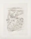 Livio Abramo, Cavalos, 1983, litogravura