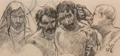 Sem Título by Raimundo Cela, 1917, carvão sobre papel, offered Jul 2021