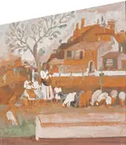 Sem Título by Fulvio Pennacchi, 1945, óleo sobre placa, offered Jul 2021