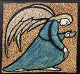 Raimundo de Oliveira, Anjo, 1958, técnica mista sobre papel