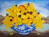 Cesta de Frutas by Marysia Portinari, óleo sobre tela, offered Jul 2021