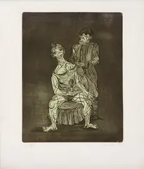 Casal by Clóvis Graciano, 1974, litogravura, offered Jul 2021