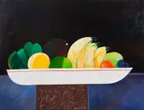 Frutas by Aldemir Martins, 1984, acrílica sobre tela, offered Jul 2021