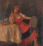 Bigio Gerardenghi, Medalia de Ouro-Sigana, óleo sobre tela