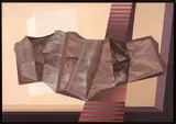 Juarez Magno, Monolito Horizontal, 1976, óleo sobre eucatex