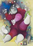 Alexandre Rapoport, O Equilibrista da Cartola Azul, óleo sobre tela