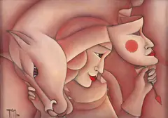 No Final Daquela Tarde by Dárcio Lima, 1986, óleo sobre tela, offered Jul 2021