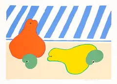 Aldemir Martins, Cajús, 1986, serigrafia