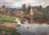 Paisagem by José Júlio de Sousa Pinto, 1928, óleo sobre tela, offered Jul 2021