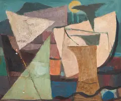 Henrique Boese, Composição, 1968, óleo sobre tela