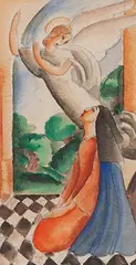 Anjo by Antonio Gomide, aquarela sobre papel, offered Jul 2021