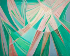 Outono nº 13 by Zélia Salgado, 1988, óleo sobre tela, offered Jul 2021