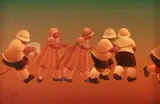 Daniel Osvaldo Carranza, Train Time, 1984, óleo sobre placa