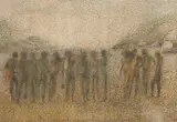 Bate Papo no Mar Casado by José Zaragoza, 1978, lápis de cor bastão sobre papel, offered Jul 2021