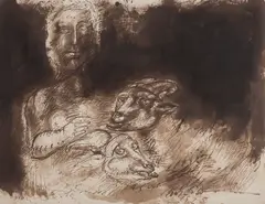 Sem Título by Marcelo Grassmann, 1965, nanquim diluído sobre papel, offered Jul 2021