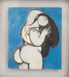 Milton Dacosta, Figura Feminina, 1964, técnica mista sobre papel