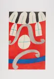 Alfredo Volpi, Sem Título, serigrafia