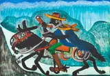 Zé do Berro: Cavaleiro Noturno by José Antônio da Silva, 1983, óleo sobre tela, offered Jul 2021