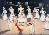 Festa Religiosa by Agostinho Batista de Freitas, 1993, óleo sobre tela, offered Jul 2021