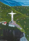 Cristo Redentor by Agostinho Batista de Freitas, 1987, óleo sobre tela, offered Jul 2021