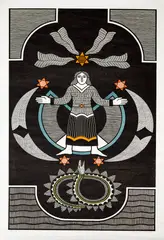 A Virgem dos Cometas by Gilvan Samico, 1991, xilogravura, offered Jul 2021