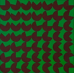 Luis Sacilotto, C 8217, 1982, têmpera sobre tela