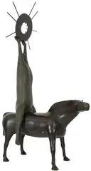 Homem Sobre Cavalo by Vasco Prado, escultura em bronze, offered Jul 2021