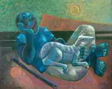 Adélio Sarro, Fuga Eterna, 1982, óleo sobre tela