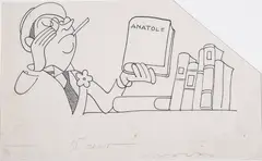 Anatole by J. Carlos, nanquim sobre papel, offered Jun 2021