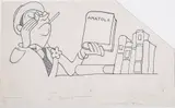 Anatole by J. Carlos, nanquim sobre papel, offered Jun 2021